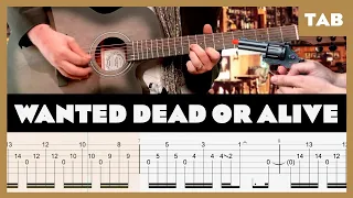 Bon Jovi - Wanted Dead or Alive - Guitar Tab | Lesson | Cover | Tutorial | Donner