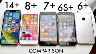 iPhone 14+ Vs iPhone 8+ Vs iPhone 7+ Vs iPhone 6S+ Vs iPhone 6+! (Comparison) (Review)