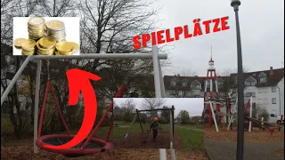 Wie viel Geld finden wir auf drei Spielplätzen?