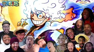 GEAR 5 ! SUN GOD NIKA | ONE PIECE EPISODE 1071 BEST REACTION COMPILATION