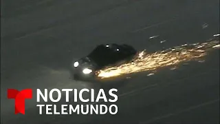 Peligrosa persecución en una autopista de Los Ángeles | Noticias Telemundo