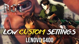 Attack on Titan Wings of Freedom "Low Custom Settings"