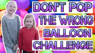 DON'T POP THE WRONG MYSTERY BALLOON CHALLENGE | Cassidy & Ruby