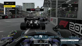 Trying to Survive Baku with Heavy Rain, Sim Damage and No Assists for Everyone!