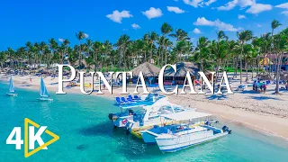 FLYING OVER PUNTA CANA (4K UHD) - Soothing Music With Beautiful Nature Video - 4K Video Ultra HD