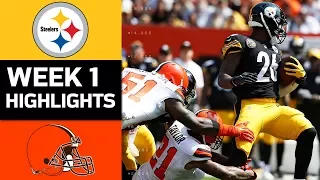 Steelers vs. Browns | NFL Week 1 Game Highlights