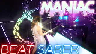 Beat Saber || Maniac (Flashdance) - Carpenter Brut (Expert++) First Attempt || Mixed Reality