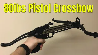 Self Cocking 80ib Pistol Crossbow Is Awesome #shorts
