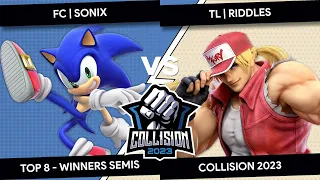 Collision 2023 - Sonix (Sonic) VS Riddles (Kazuya, Terry) - Top 8 - Winners Semis