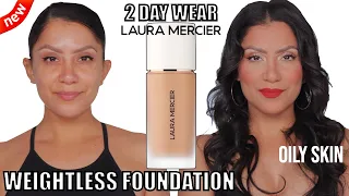 2 DAY WEAR *new* LAURA MERCIER FLAWLESS WEIGHTLESS FOUNDATION *oily skin* | MagdalineJanet