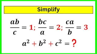 🔴International Math Olympiad | Nice Math Algebra Simplification | You Should Know This Trick!