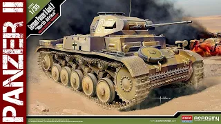 Building the Academy Panzer II Ausf F "North Africa" (1/35 scale model)
