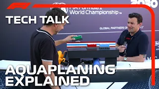 Aquaplaning Explained... with Air Hockey! | F1 TV Tech Talk | Crypto.com