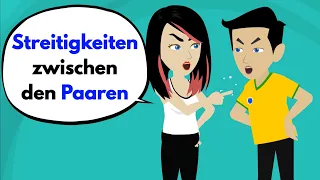 Deutsch lernen | Streitigkeiten zwischen den Paaren | Wortschatz und wichtige Verben
