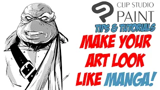 How to add half-tone shading to your art in CLIP STUDIO PAINT [PRO/EX] -- TIPS/TUTORIAL