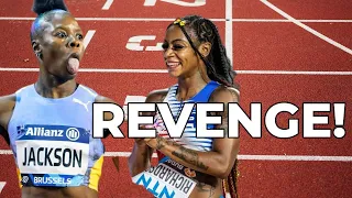 REVENGE: SHERICKA JACKSON STORMS TO BEAT SHA’CARRI RICHARDSON |EUGENE DIAMOND LEAGUE 2023