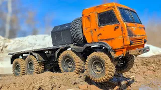 RC CAR Challenge: KAMAZ 8x8 on Remote Control OFF Road Adventures