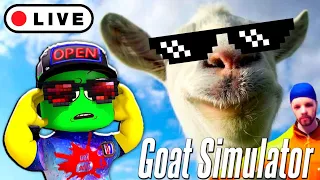 Что ЭТОТ КОЗЕЛ Себе ПОЗВОЛЯЕТ? Настоящее БЕЗУМИЕ в Игре Goat Simulator Стрим от Cool GAMES