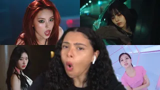 ITZY YEJI 'Crown On My Head' + RYUJIN 'Run Away' + CHAERYEONG 'Mine' + YUNA 'Yet, but' MV | REACTION