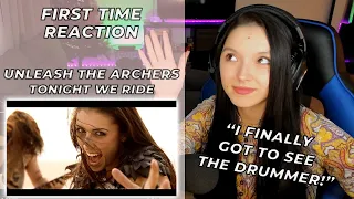 First time Reaction to UNLEASH THE ARCHERS - Tonight We Ride (Official Video)