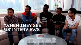 Jharrel Jerome, Asante Blackk & WHEN THEY SEE US young cast on becoming Central Park 5 | Interview