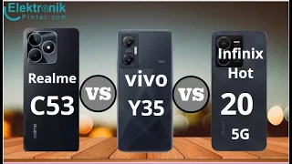 Realme C53 VS Vivo Y35 VS Infinix Hot 20 5G - #comparison - hp spek tinggi harga murah