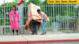 Fake Dog Bark Vs Man Scary Prank On Public Reaction ( part 3 ) Dog Bark Fake Prank