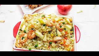 THE BEST APPLE FRIED RICE |APPLE FRIED RICE RECIPE | CHRISTMAS RECIPES