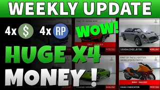 GTA Online Weekly Update & Discounts | DOUBLE MONEY and X4 Freemode Events!