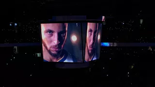 2017-2018 Golden State Warriors intro and Starting Lineup