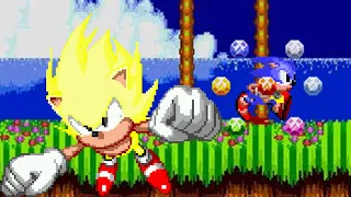 [TAS] Sonic The Hedgehog 2 as Super Sonic “ No Level Wraps” (Low Glitched) in 20:53.76