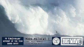 Mark Mathews at Jaws - 2016 TAG Heuer Wipeout of the Year Entry - WSL Big Wave Awards