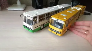 Икарус 280.33 CLASSIC BUS масштаб 1 :43. Икарус 280.33 DEMPRICE масштаб 1 :43 сравнение моделей.