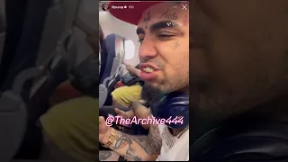 LIL PUMP TAKES SHROOMS ON AIR PLANE AND STARTS TWEAKING 😭🫢 #shortsfeed #lilpump #viral #funny