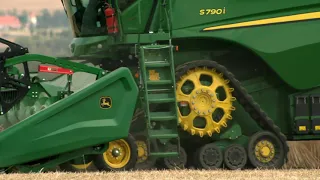 Комбайны John Deere серии S в действии