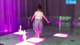 Dancing fountain floor, Interactive fountain for water play