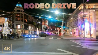 🎄Beverly Hills 4K - Rodeo Drive Christmas 2021 - Driving Los Angeles