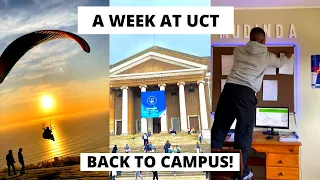 A week in my life at UCT