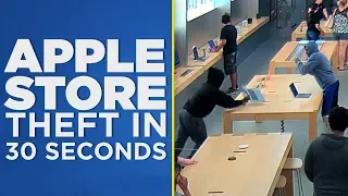 Apple Store theft in 30 seconds