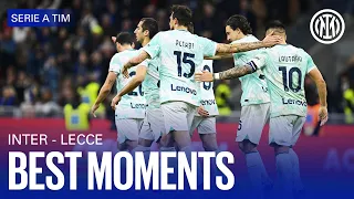 INTER 2-0 LECCE | BEST MOMENTS | PITCHSIDE HIGHLIGHTS 👀⚫🔵