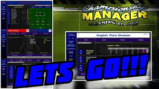 CHAMPIONSHIP MANAGER 01/02 | LIVESTREAM | LETS PLAY