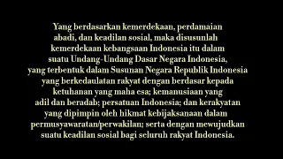 Pembacaan Teks Pembukaan UUD 1945 | Belajar Berbagai