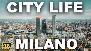 City Life Milan, Italy. by drone - 🇮🇹 [4K]