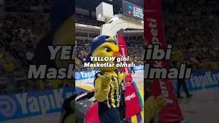 Fenerbahçe’nin maskotu YELLOW😅 #keşfet #football