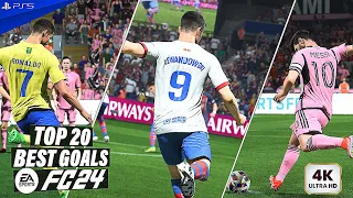 EA FC 24 | TOP 20 FREE KICK GOALS | PS5 4K