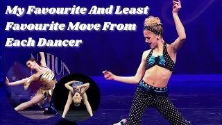 My Favourite And Least Favourite Move From Each Dancer || Dance Moms