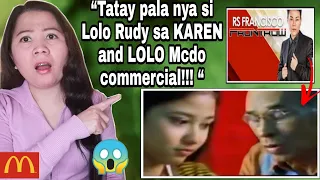 Asan na nga ba Sina KAREN at LOLO na sumikat noong 2001 sa ating mga television |Mcdonald Commercial