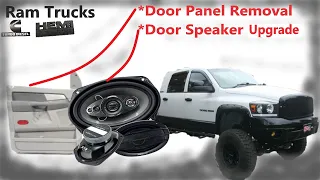 Dodge Ram Door Panel Removal & Speaker Replacement | DIY 3rd Gen Ram