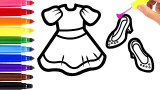 How to Draw Dress For Children 👗 / Bolalar uchun liboslarni qanday chizish mumkin