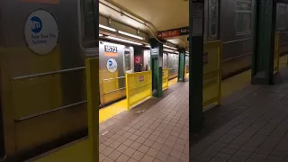 MTA NYC Subway: R62 (3) Trains at Clark Street with Platform Barriers #mta #shorts